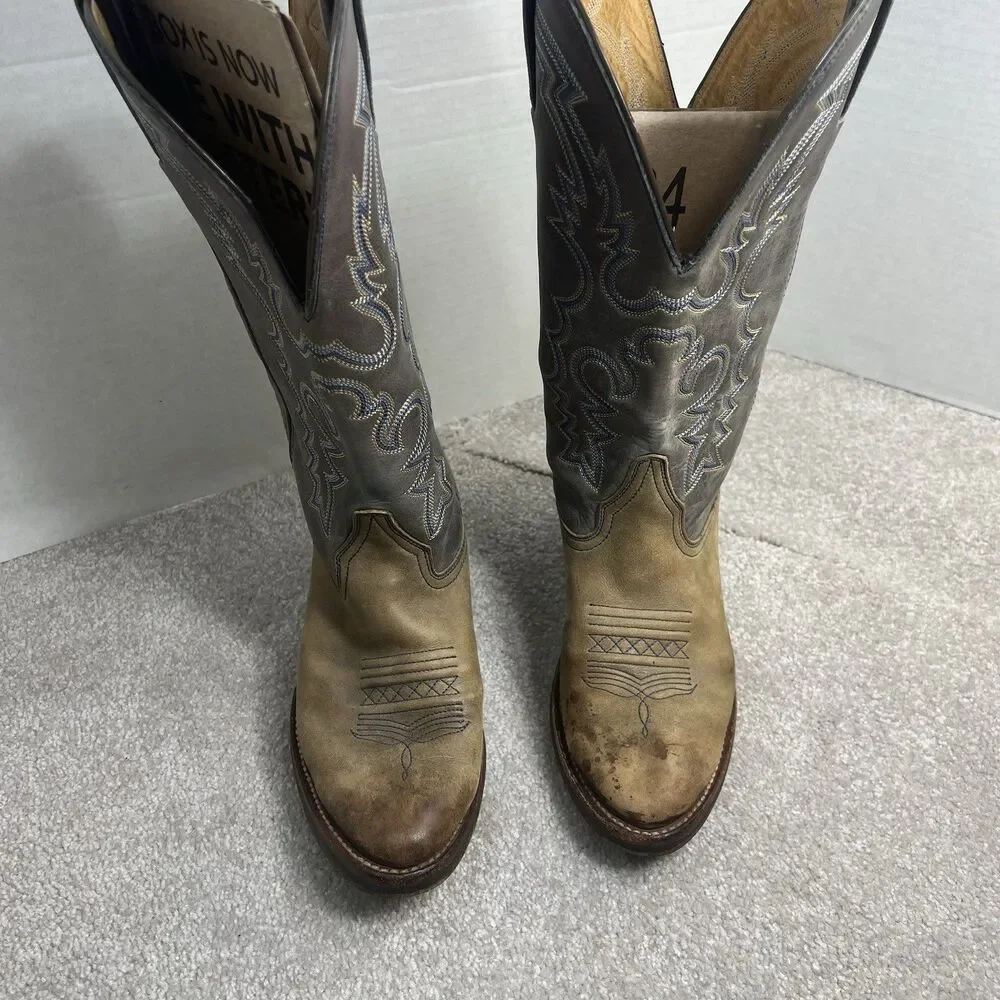 Rocky Men Size 6 Western Boots Brown Tan Waterproof Comfort‎ Workwear
